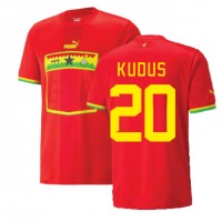 Koszulka piłkarska Ghana Mohammed Kudus #20 Strój wyjazdowy MŚ 2022 tanio Krótki Rękaw